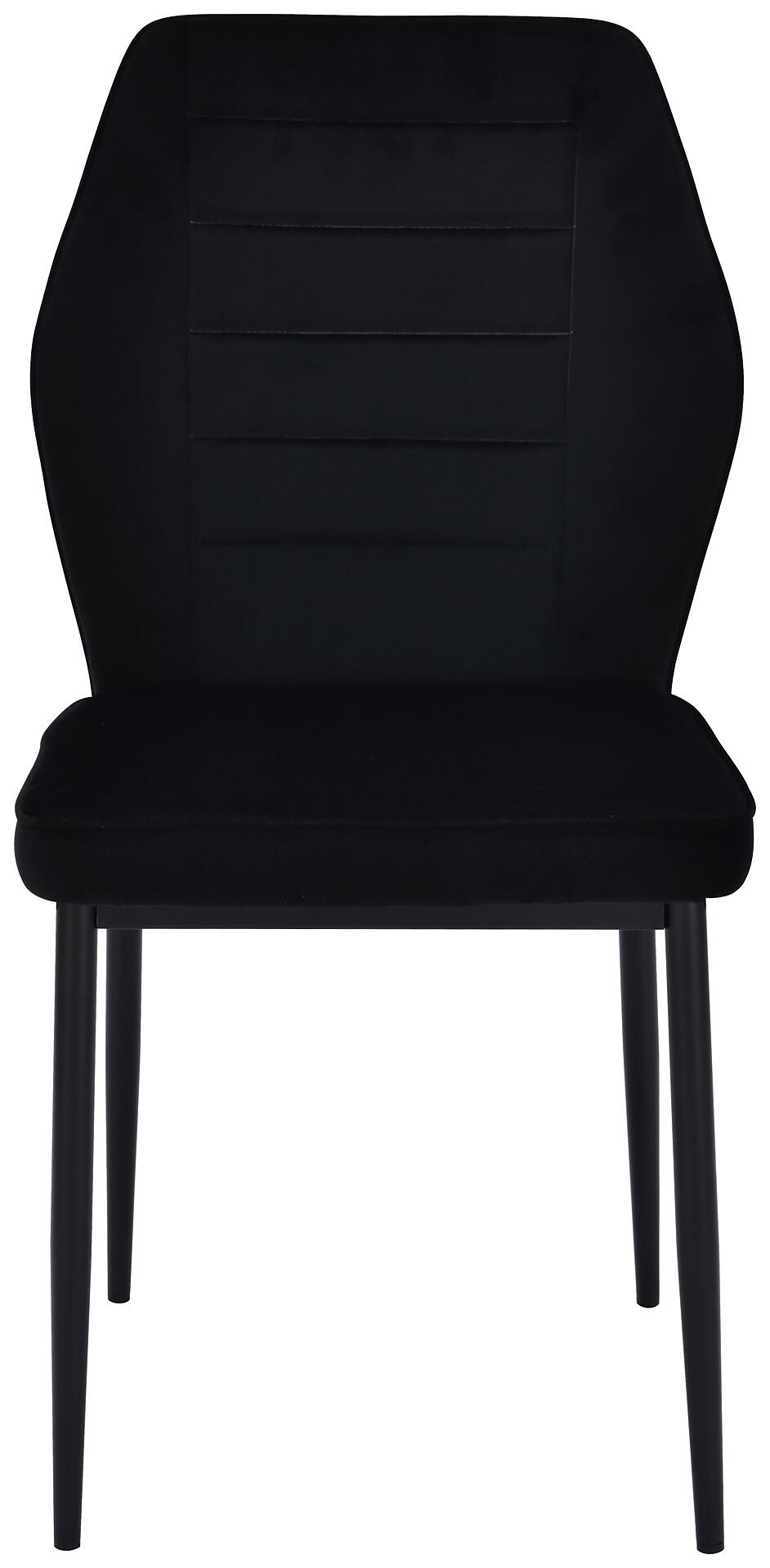 Stuhl Jimmy schwarz Samtoptik B/H/T: ca. 42x87,5x57 cm