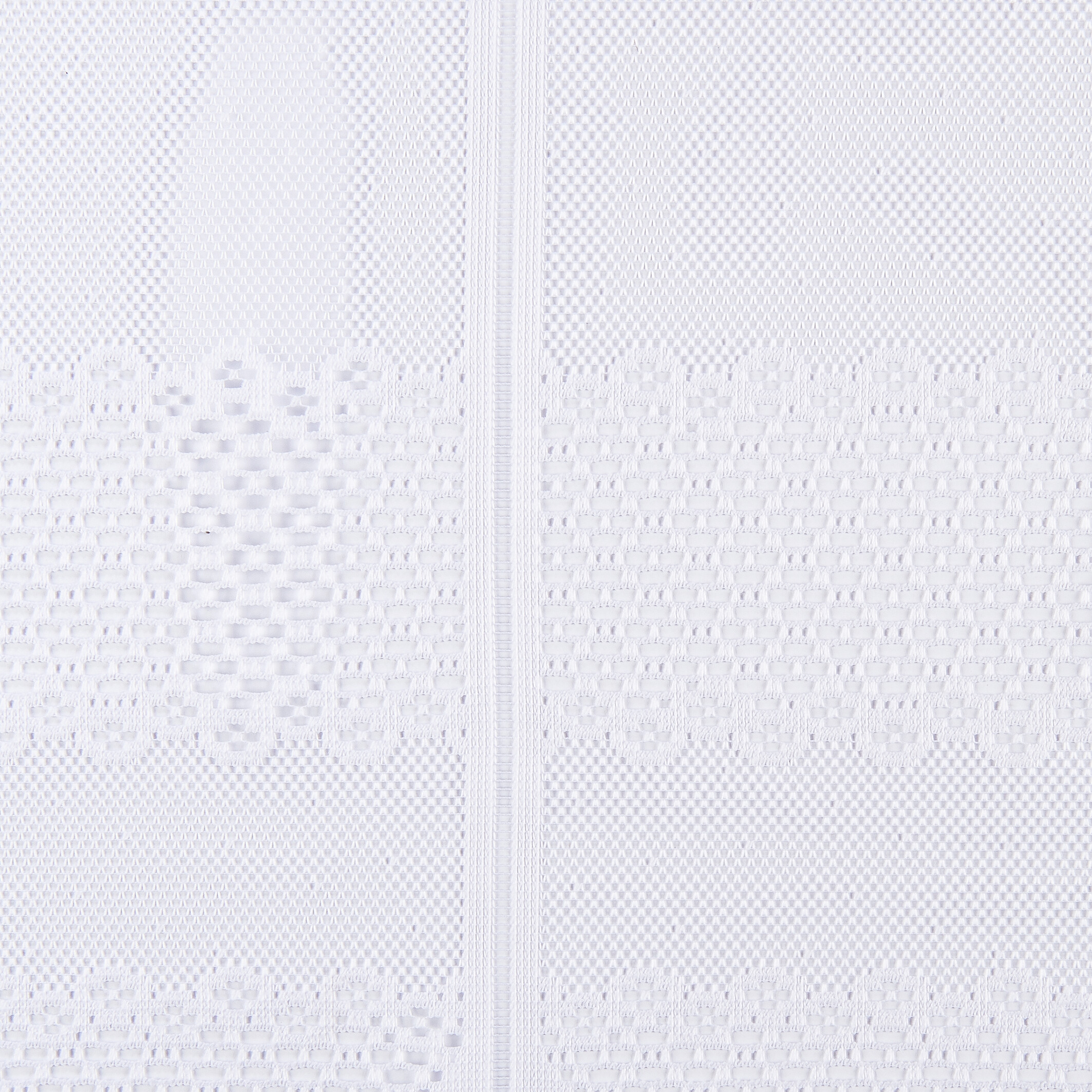 Scheibengardinen-Meterware weiß H: ca. 50 cm