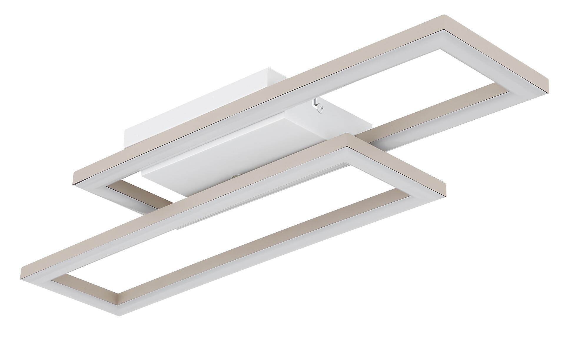 GLOBO Deckenleuchte sand Opal weiß Kunststoff B/H/L: ca. 15,5x5,5x55 cm 1 Brennstellen