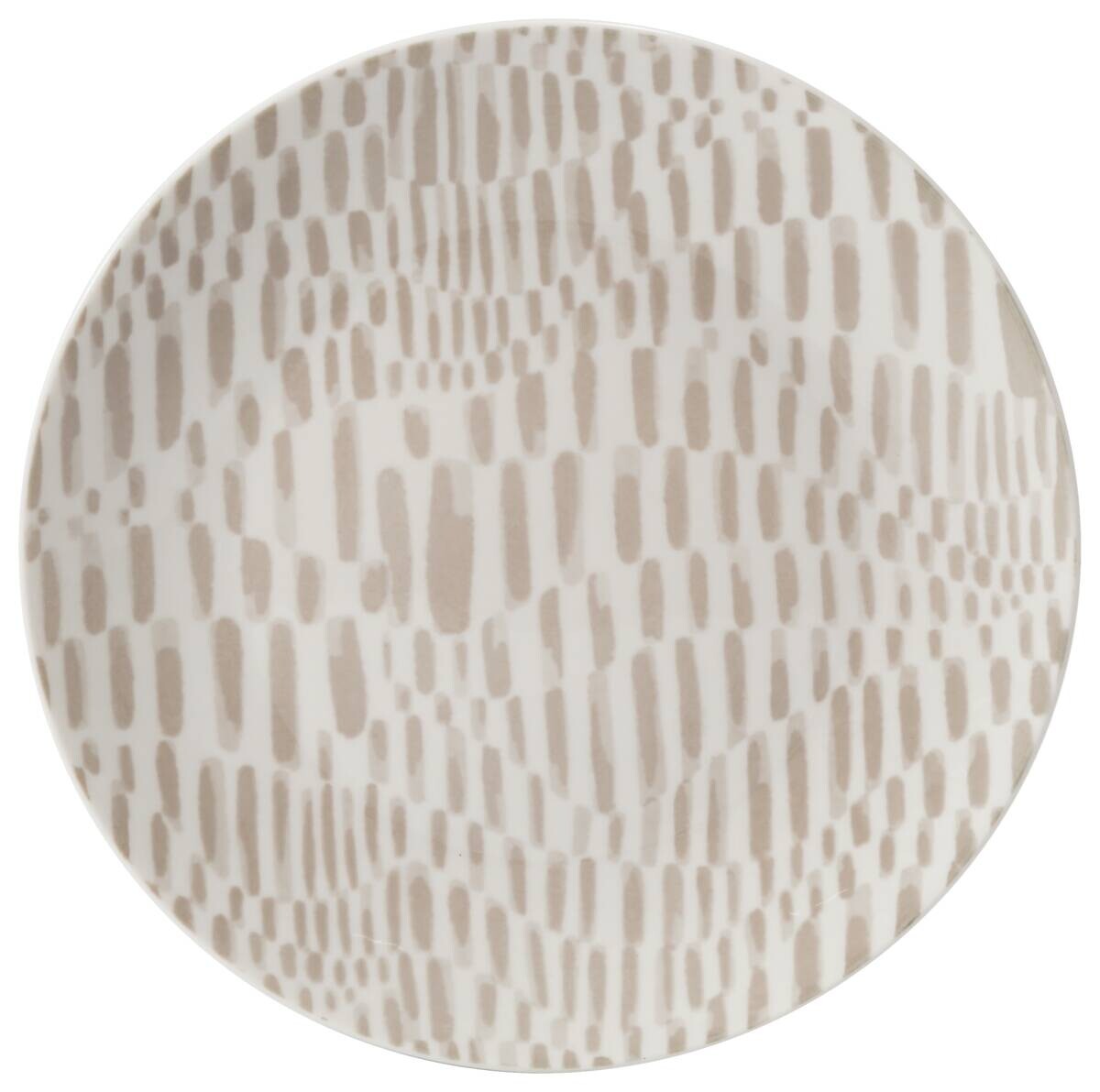 van Well Dessertteller taupe Keramik