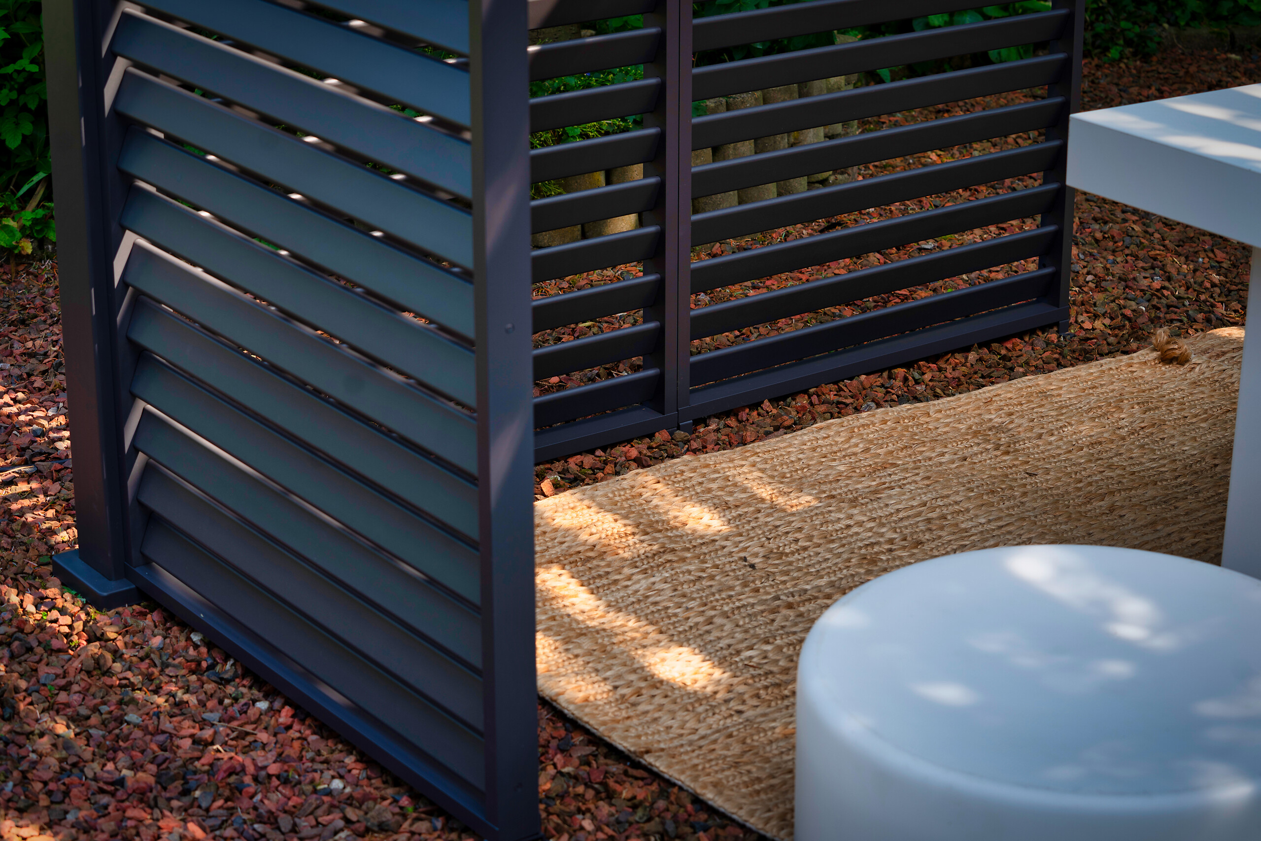 Mirador Lamellen-Seitenteil für Pergola Deluxe anthrazit Aluminium B/H/L: ca. 93x236,1x6 cm