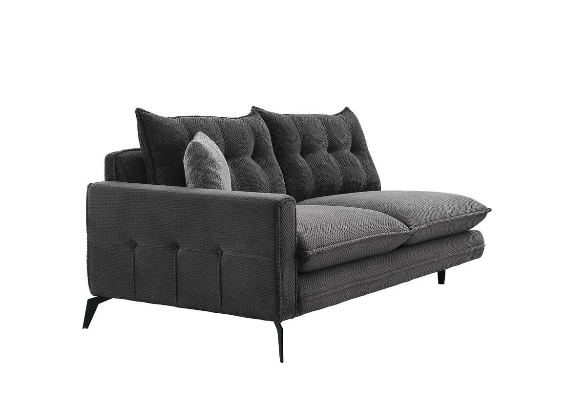 Ecksofa grau Webstoff B/H/T: ca. 288x88x168 cm Ecksofa grau Webstoff B/H/T: ca. 288x88x168 cm