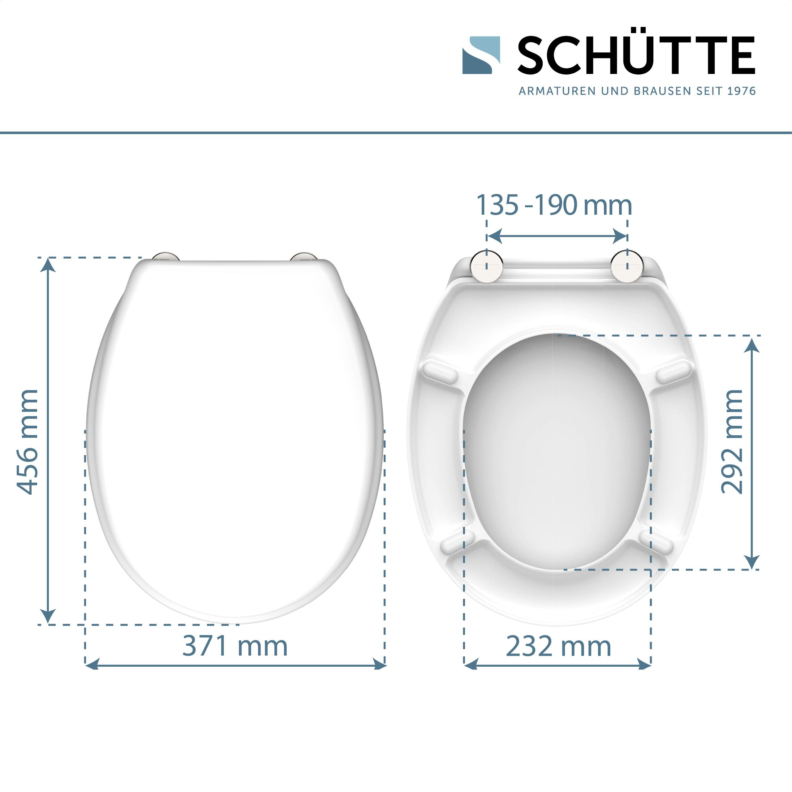 Schütte WC-Sitz WHITE Duroplast