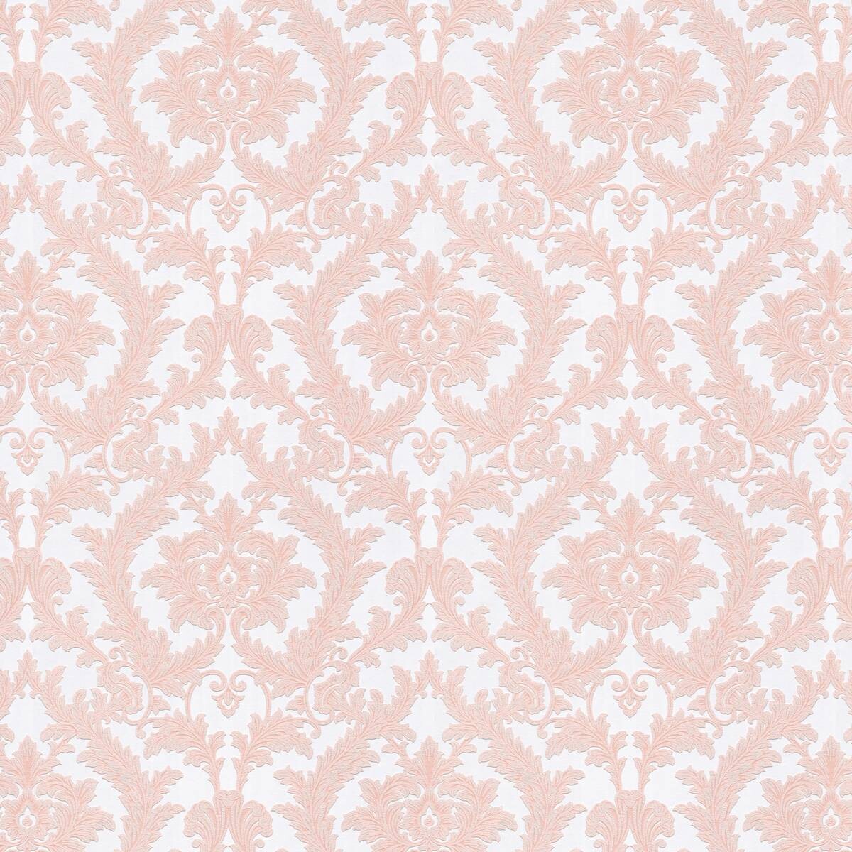 Vliestapete Ornament rosa weiß B/L: ca. 53x1005 cm