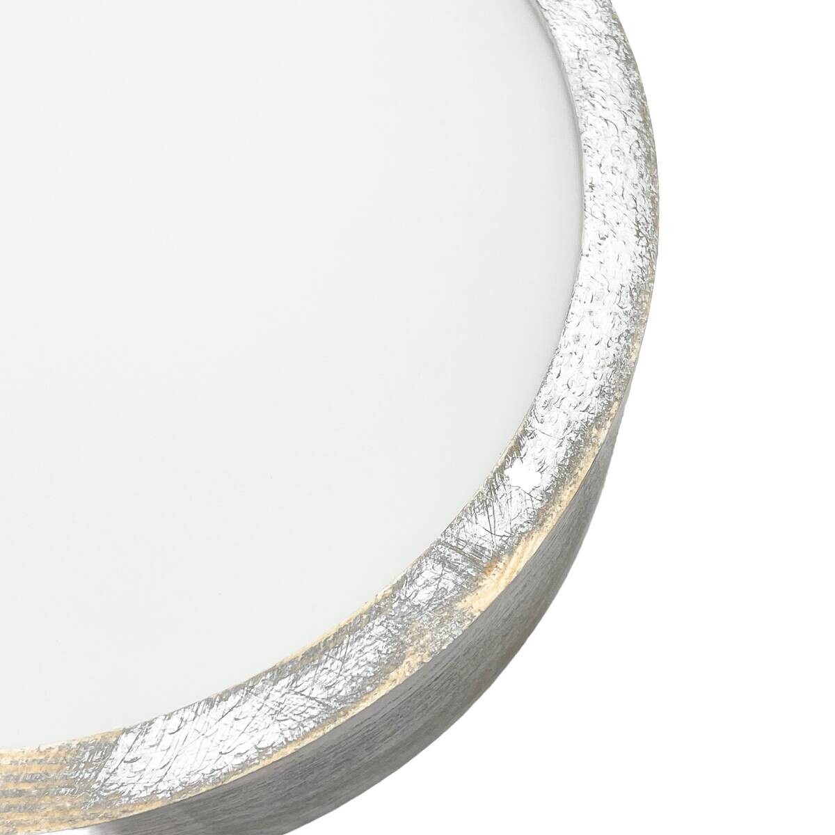 Lamkur Deckenleuchte hellbraun weiß Glas Holz B/H/L: ca. 28,5x12x28,5 cm 1 Brennstellen