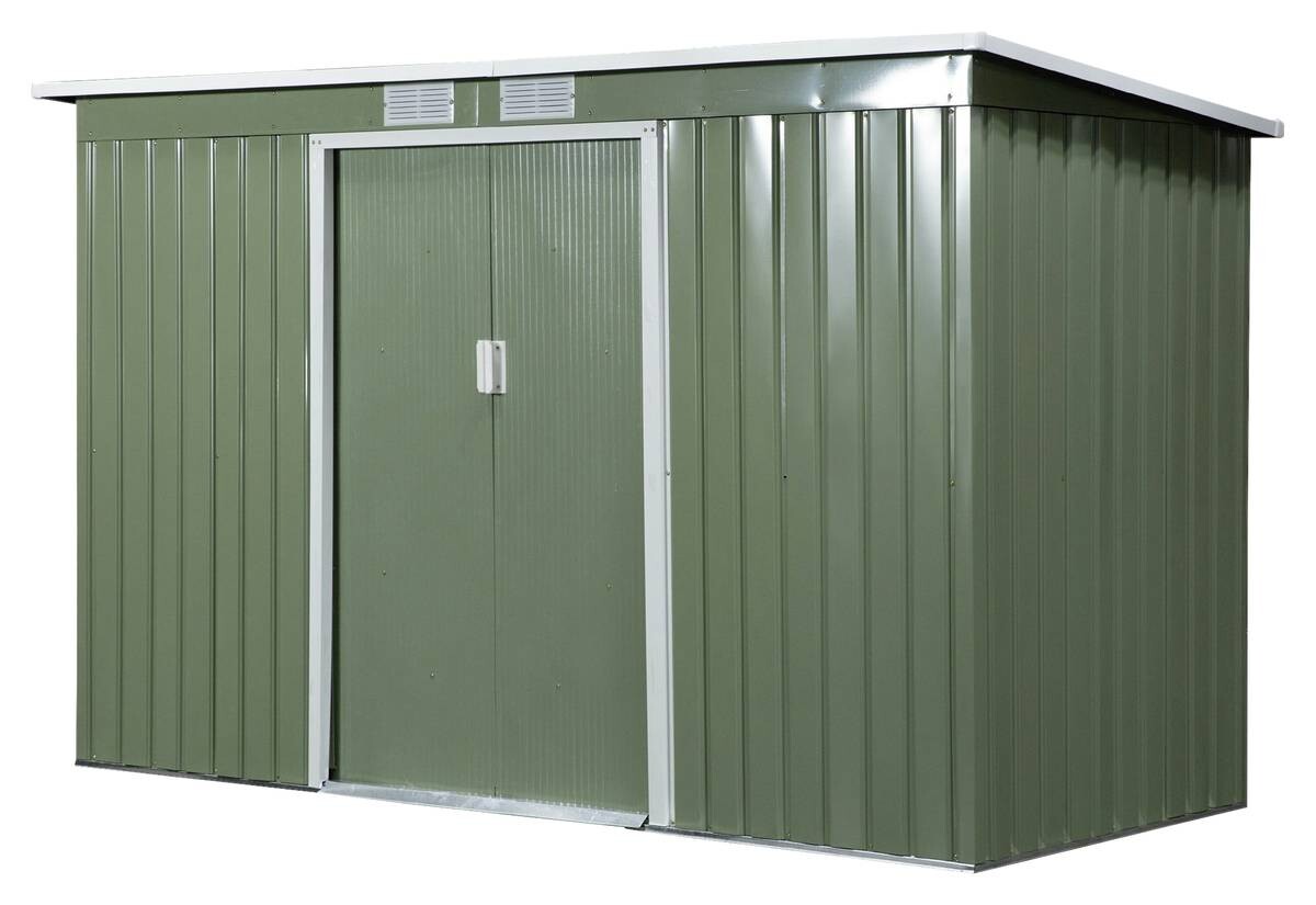 Outsunny Gartenschrank grün Stahl B/H/T: ca. 277x173x130 cm