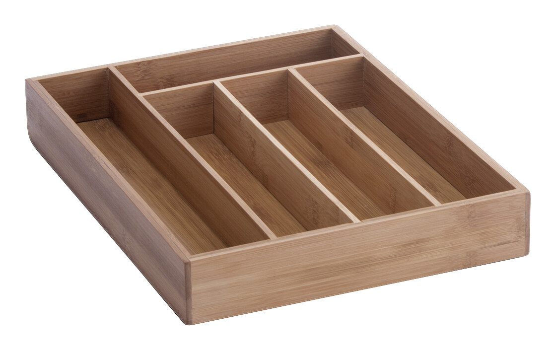 Zeller Besteckkasten natur Bambus B/H/L: ca. 26x5x34 cm