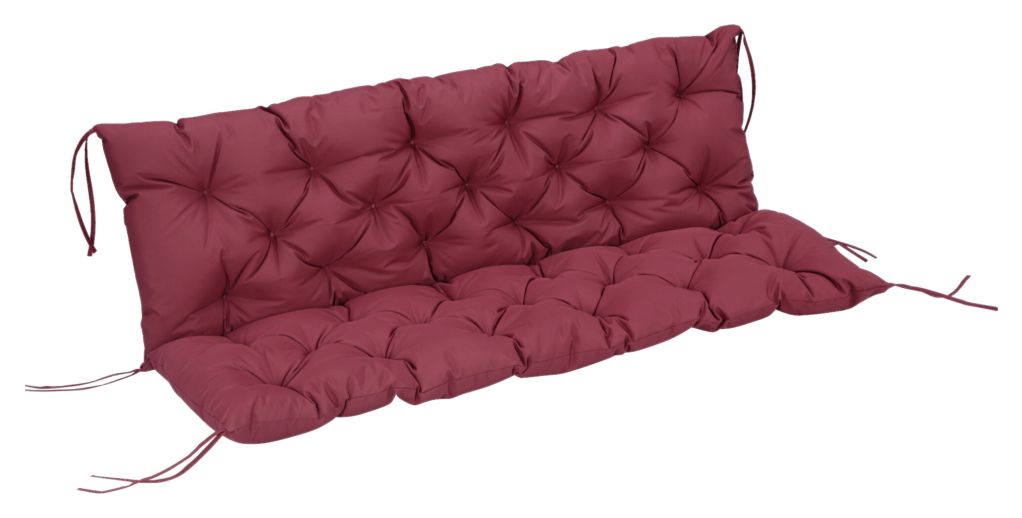 Outsunny Bankauflage rot Polyester B/H/L: ca. 150x8x98 cm