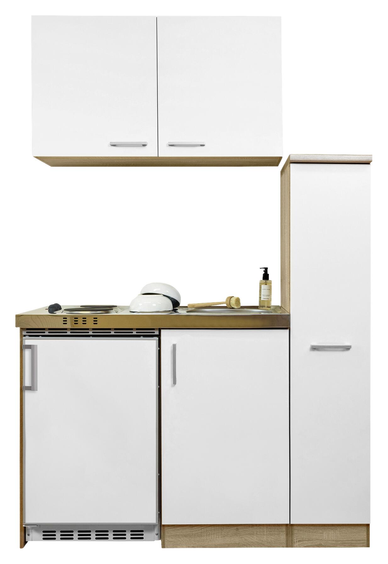 Respekta Miniküche 130 weiß matt B/H/T: ca. 130x200x60 cm