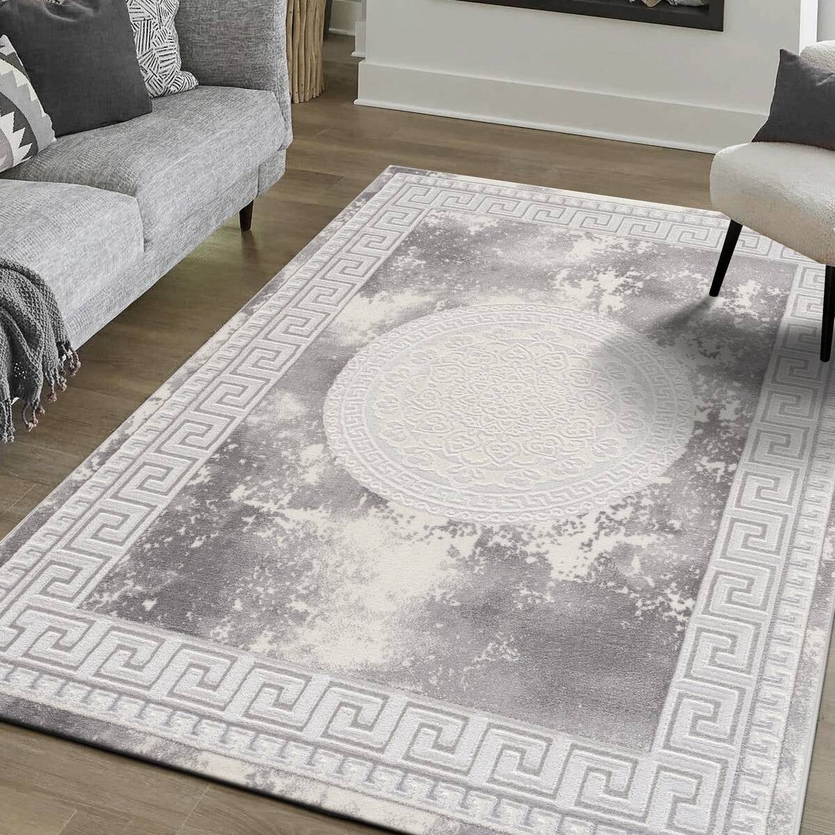 Sanat Teppich Harmony hellgrau B/L: ca. 200x280 cm