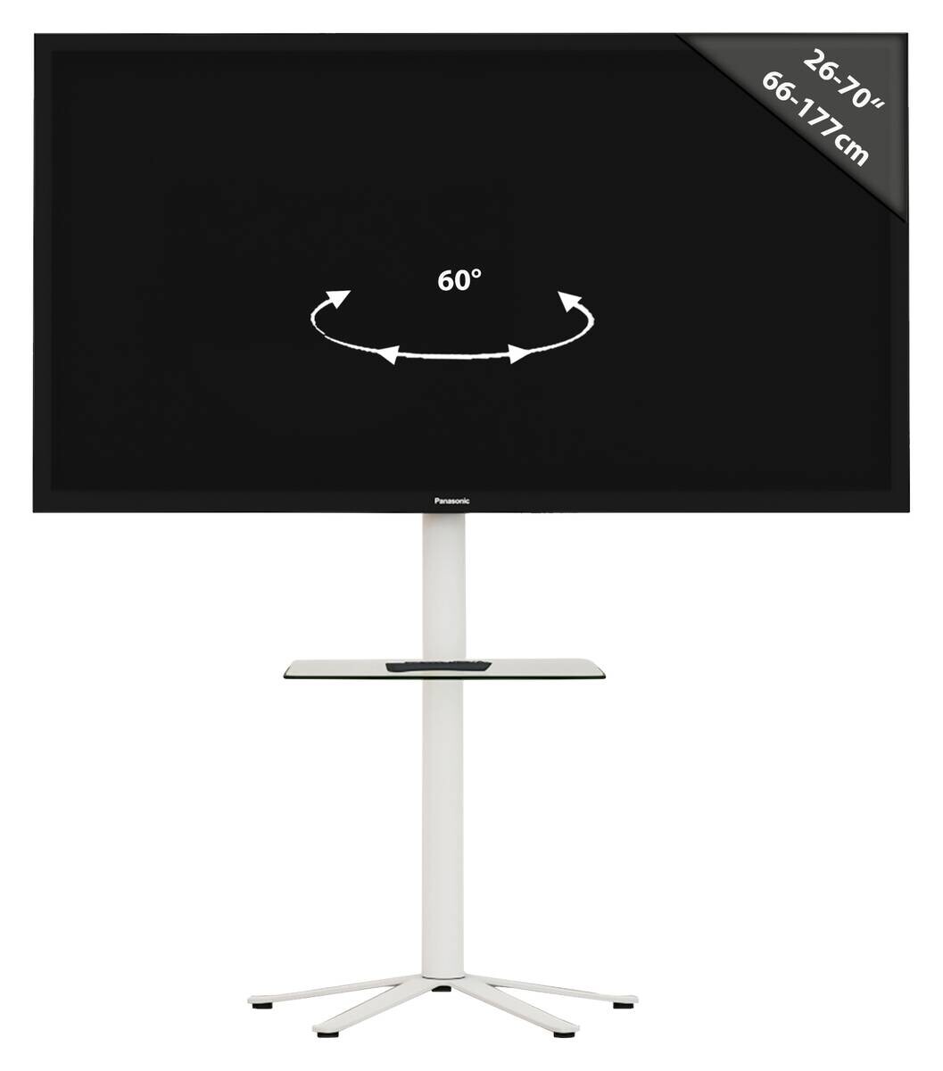 VCM TV-StandfußXila weiß