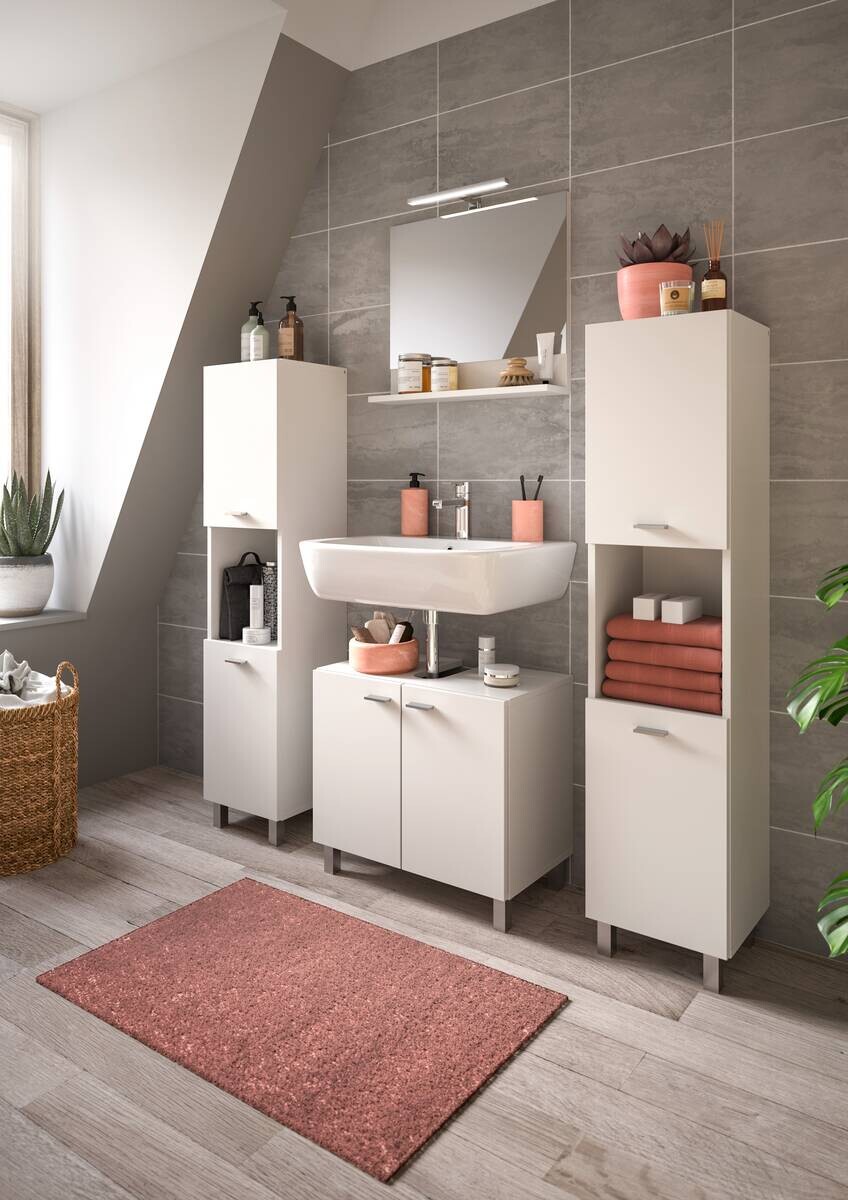 Badezimmer-Set BOSTON weiß B/H/T: ca. 57x44x57 cm Badezimmer-Set BOSTON weiß B/H/T: ca. 57x44x57 cm