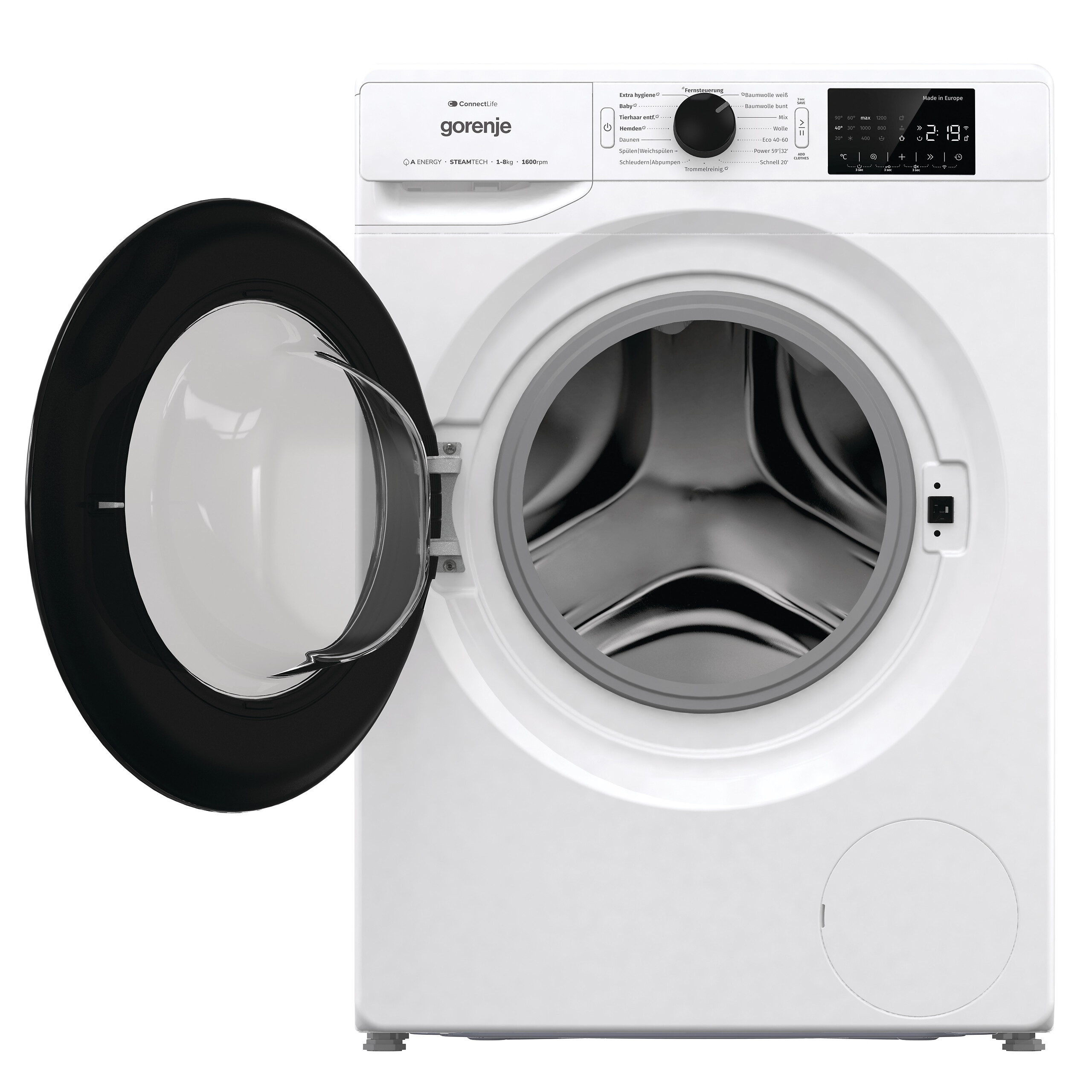 Gorenje Waschmaschine WPNEI86ATS weiß B/H/T: ca. 60x85x55 cm ca. 8 kg