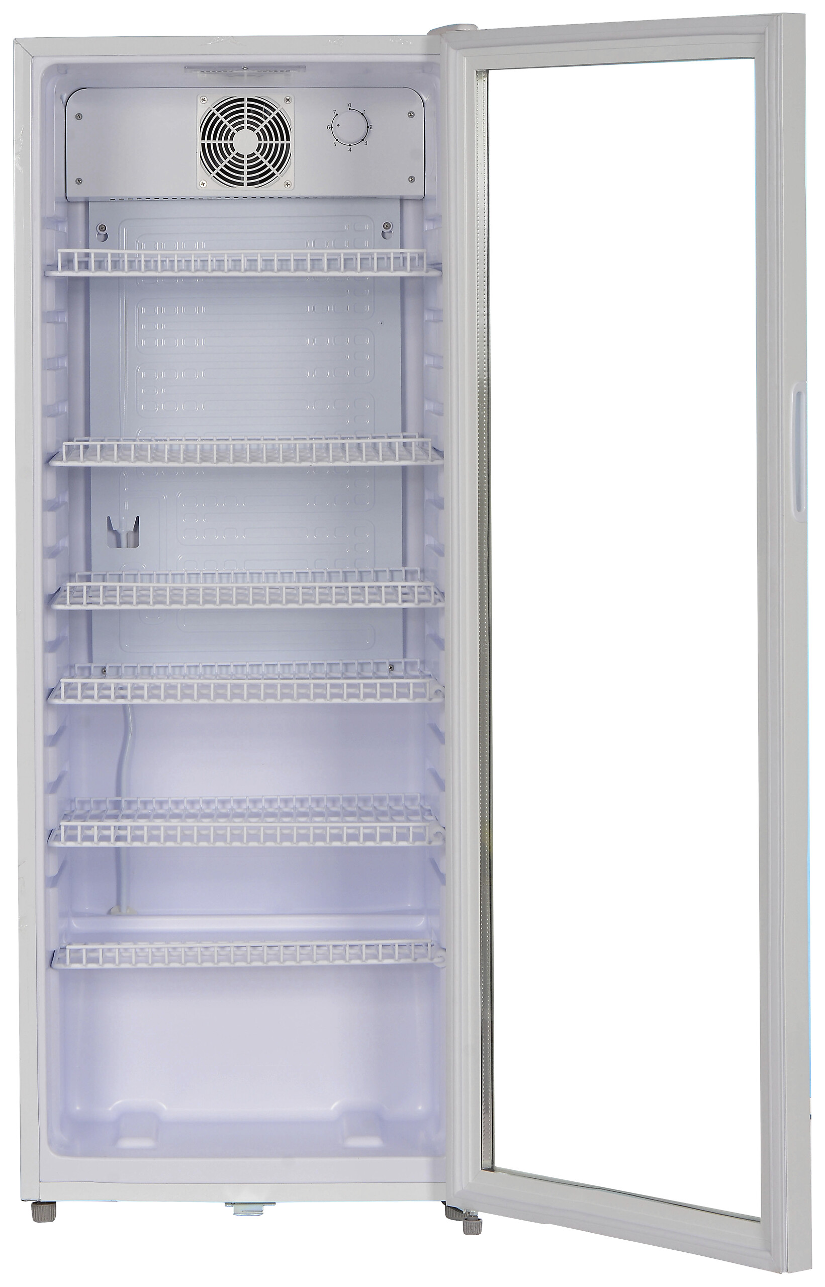 POCOline Glastürkühlschrank GTK 140-237 weiß B/H/T: ca. 54x140x55 cm