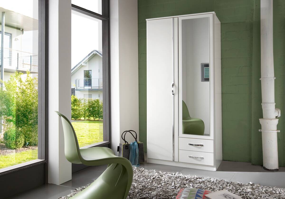 Kleiderschrank Duo Alpinweiß B/H/T: ca. 90x198x58 cm