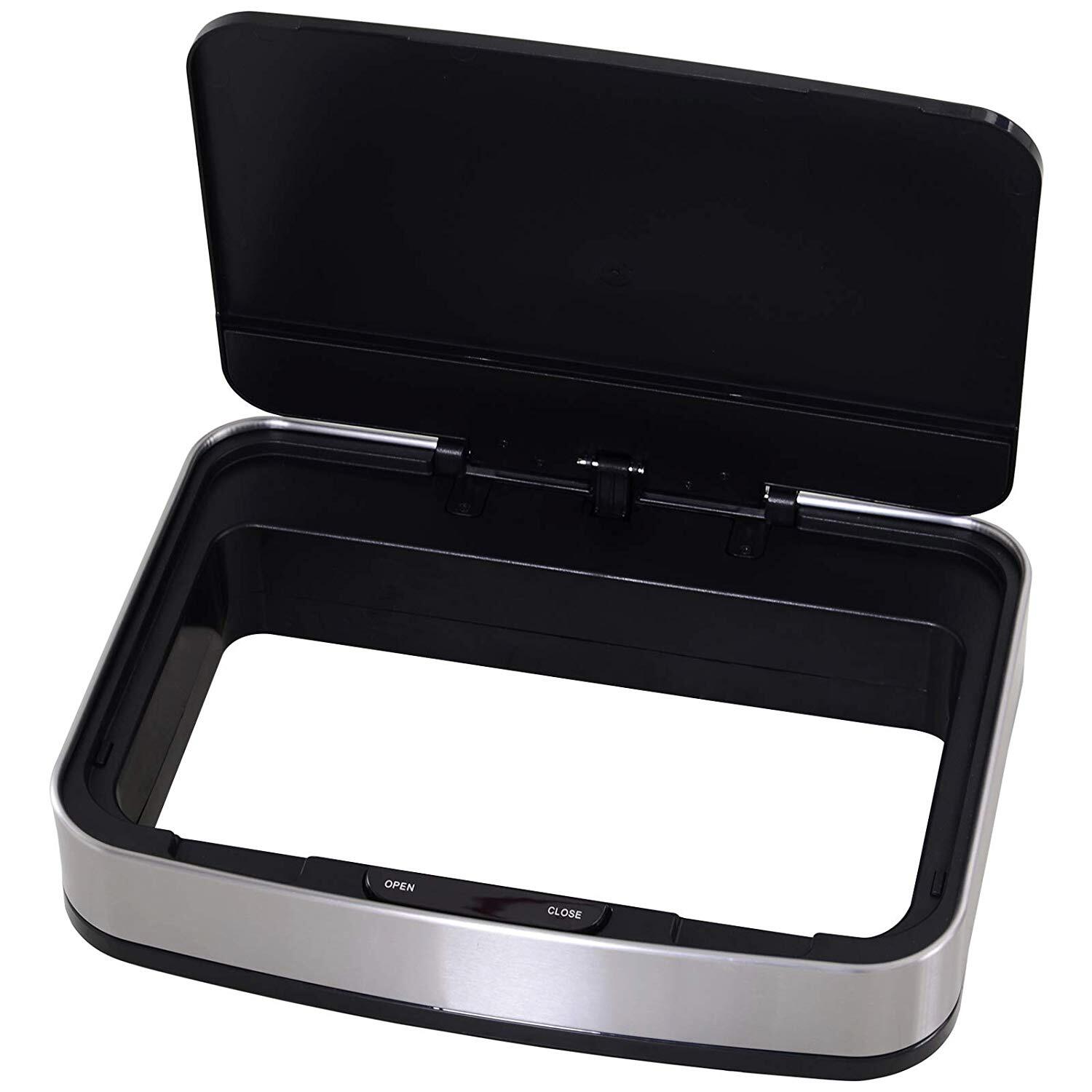 HOMCOM Abfalleimer silber B/H/L: ca. 30x81x42 cm