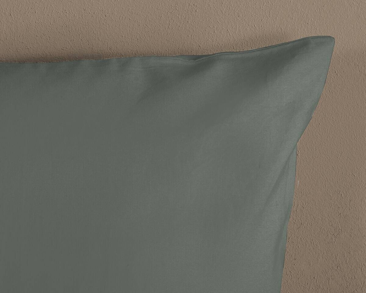 Baumwoll Bettwäsche Satin olive Baumwolle B/L: ca. 135x200 cm