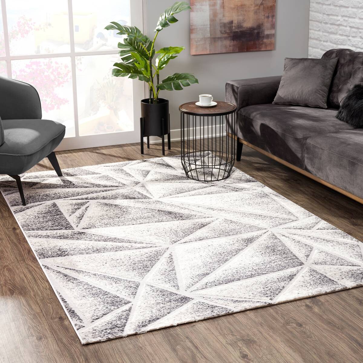 Sanat Teppich Evra grau B/L: ca. 80x150 cm