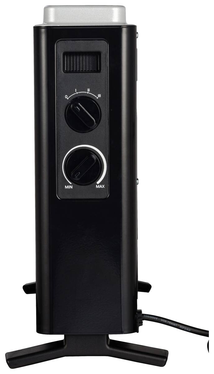 Konvektor Heizung NDK20-21A schwarz Metall B/H/T: ca. 53x38x17 cm ca. 2000 W