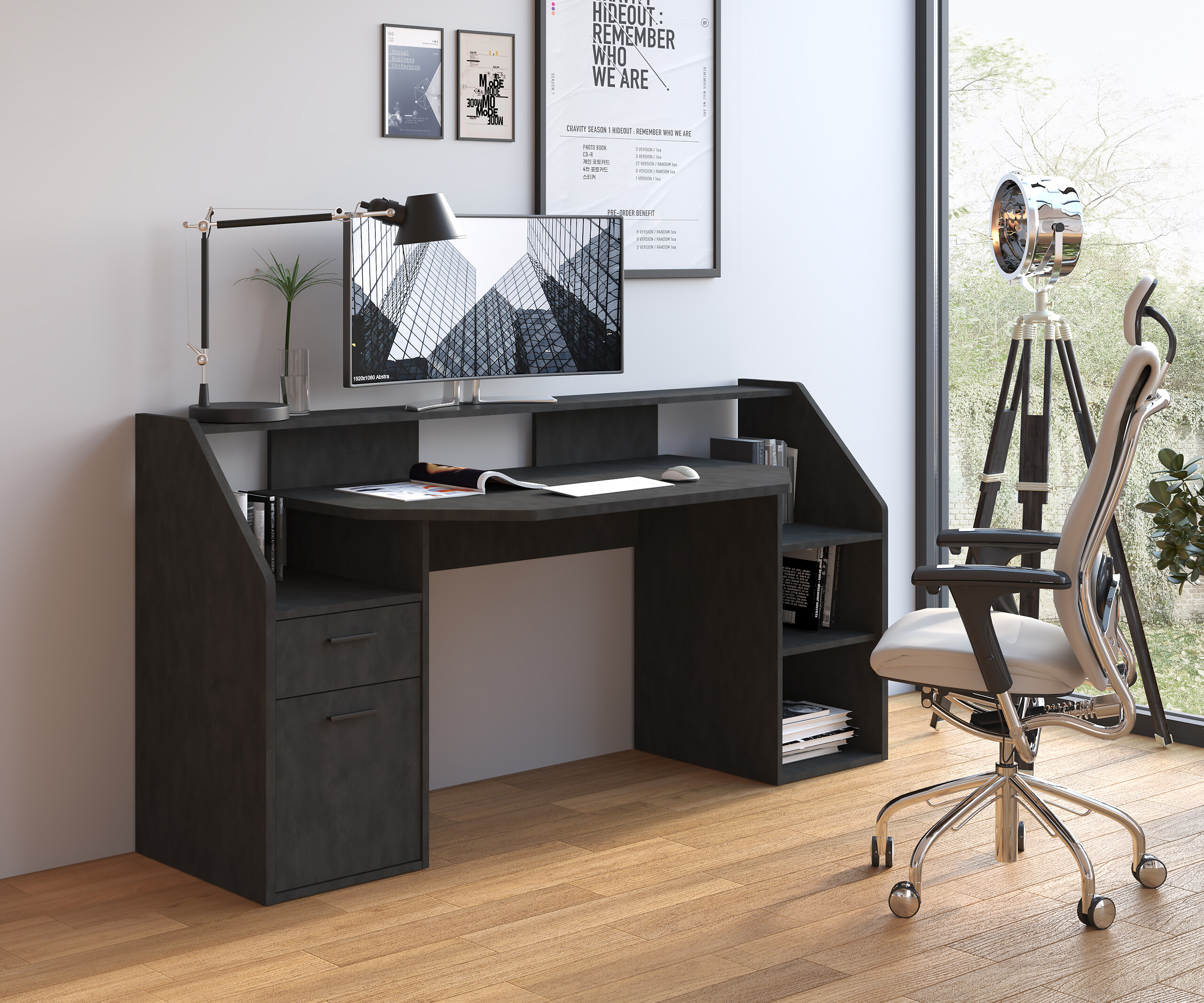 Gaming-Schreibtisch Zocker B/H/T: ca. 180x92x50 cm Gaming-Schreibtisch Zocker B/H/T: ca. 180x92x50 cm