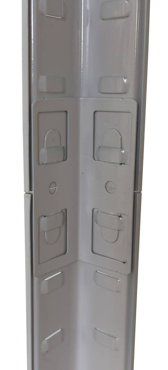 Schwerlaststeckregal weiß B/H/T: ca. 75x150x30 cm