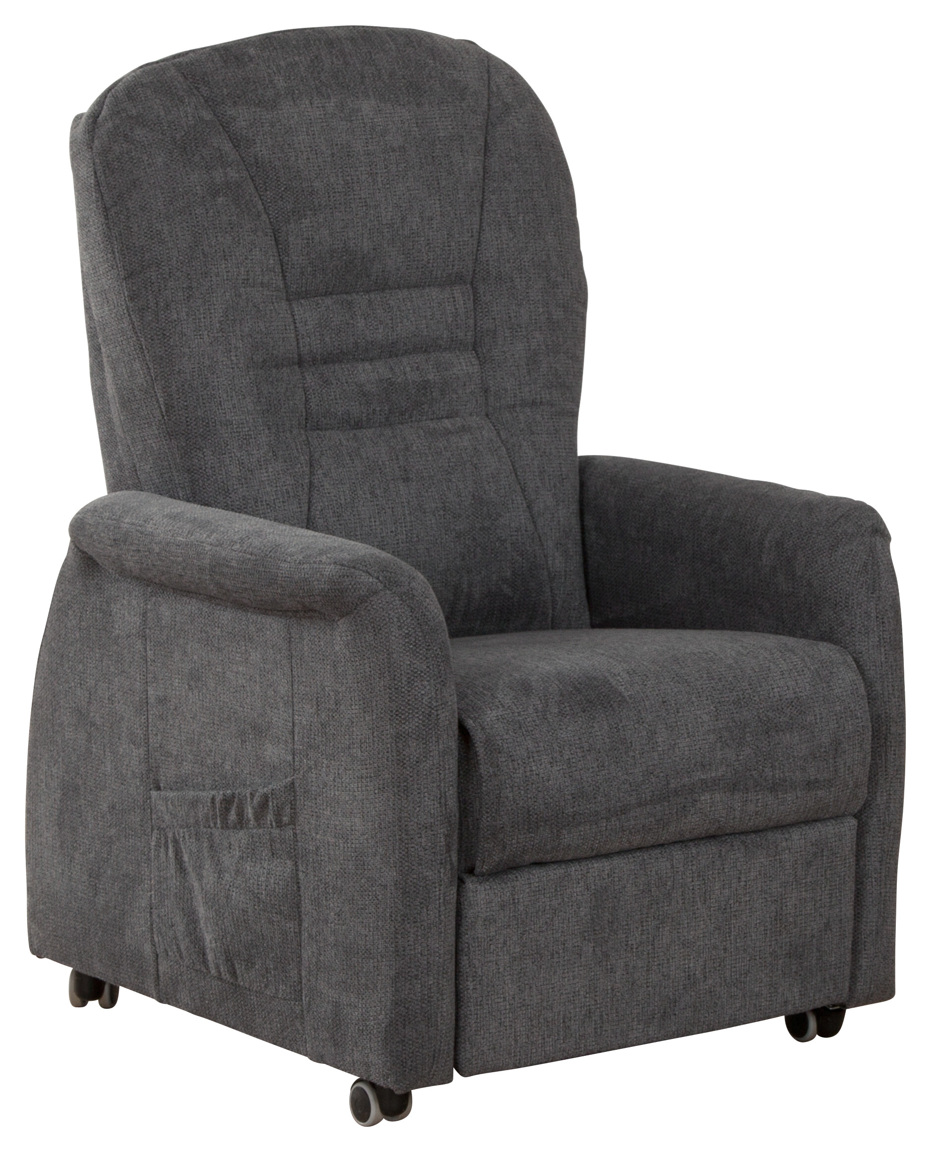 TV-Sessel Uno dunkelgrau Microfaser B/H/T: ca. 78x114x88 cm