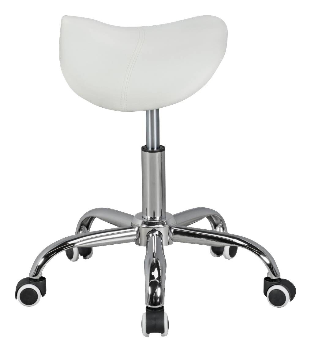 Hocker weiß Kunstleder