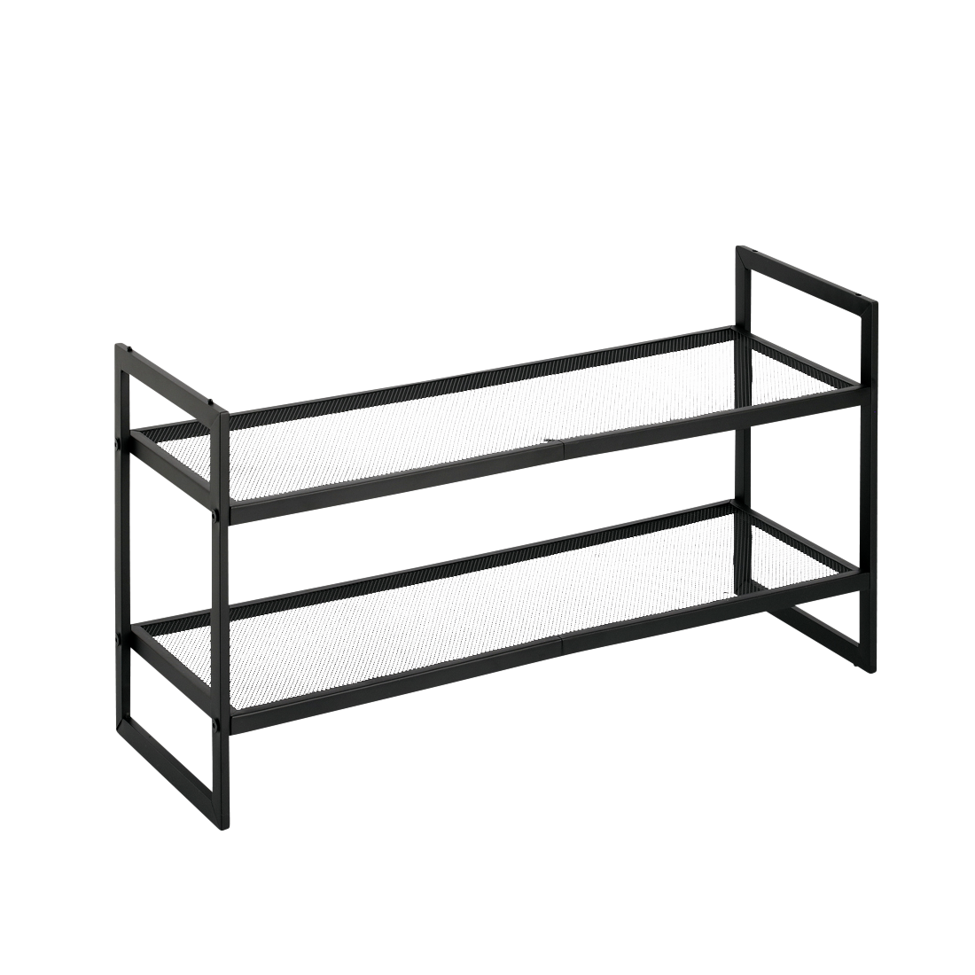 Zeller Schuhregal schwarz Metall B/H/L: ca. 24x36x70 cm Zeller Schuhregal schwarz Metall B/H/L: ca. 24x36x70 cm