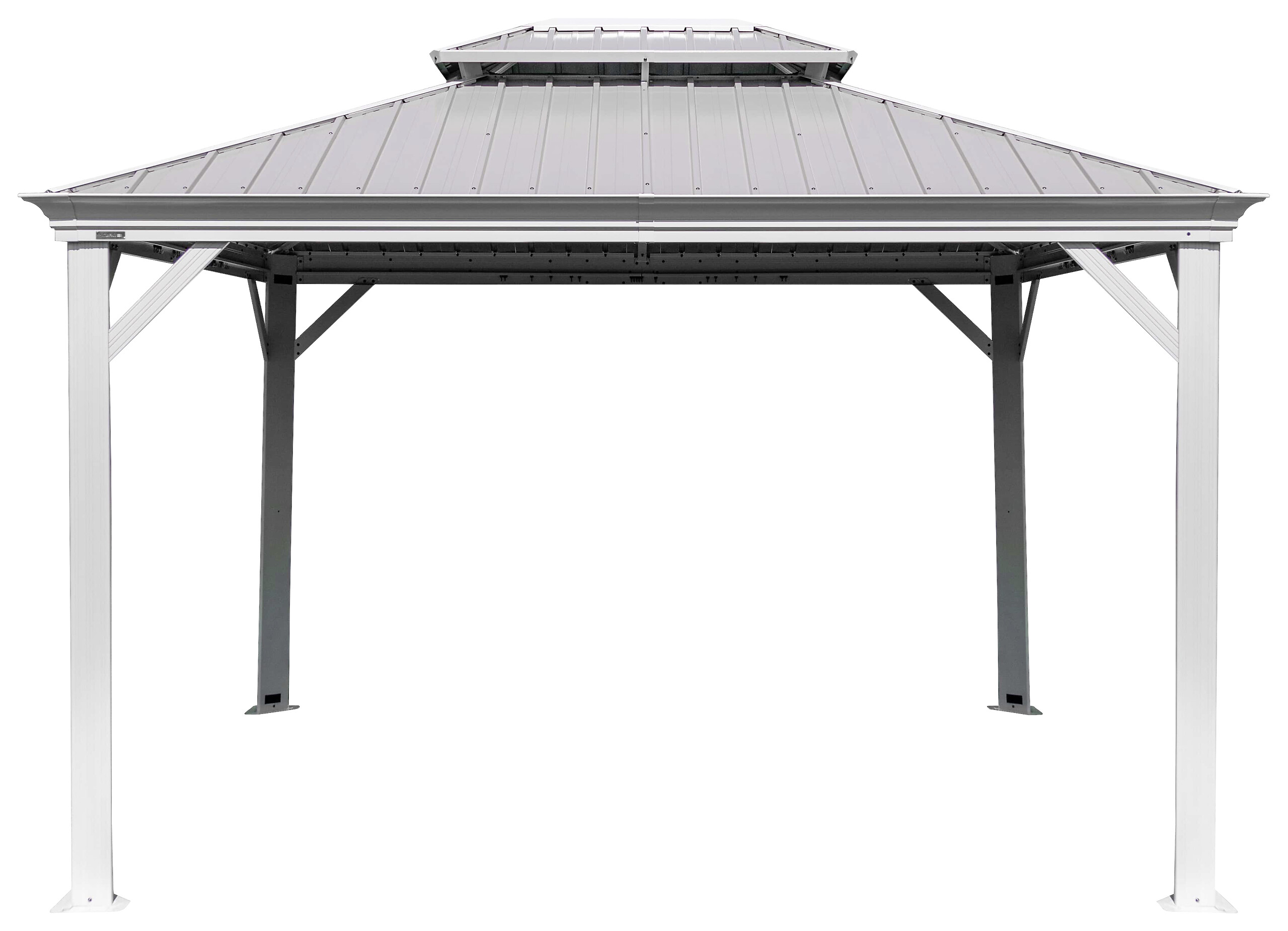 Sojag Pavillon Messina champagner Metall B/H/L: ca. 483x307x363 cm