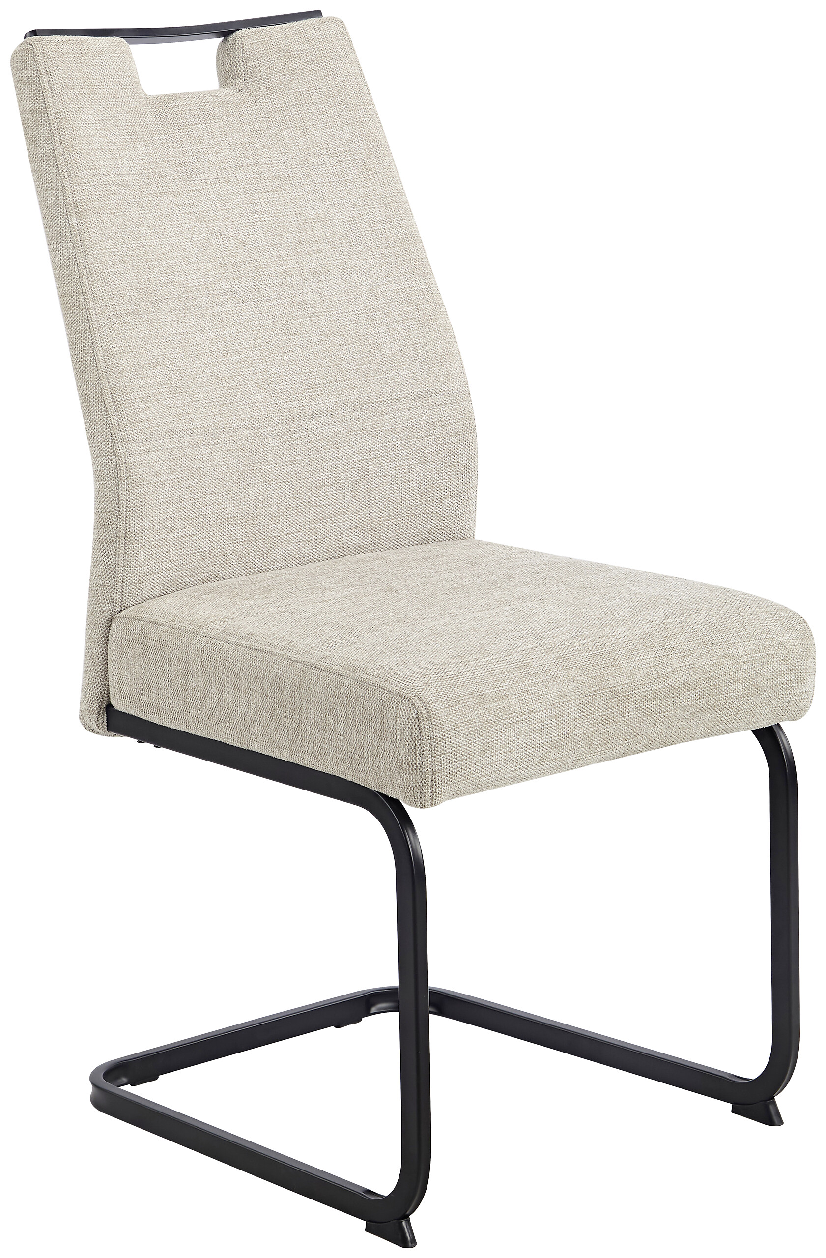 Schwingstuhl Kerstin II beige Webstoff B/H/T: ca. 47x100x65 cm