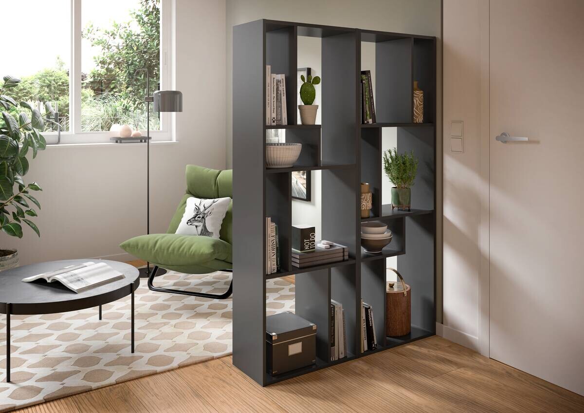 Regal Tommy grau B/H/T: ca. 159x54x28 cm