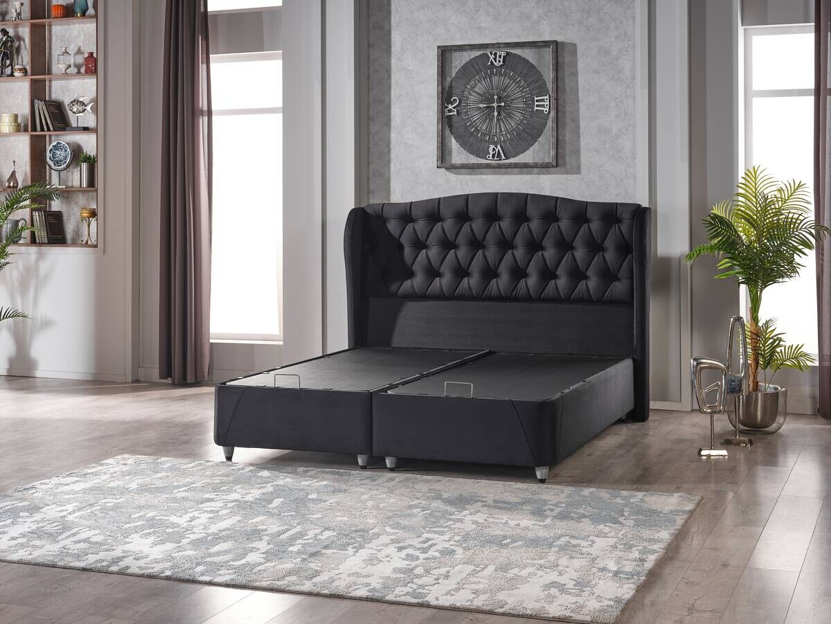 Polsterbett Adriatic schwarz Liegefläche B/L: ca. 180x200 cm