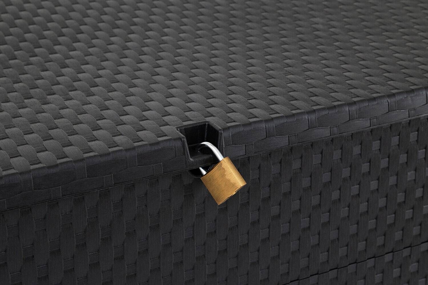 Toomax Aufbewahrungsbox Rattan anthrazit Kunststoff B/H/L: ca. 63x56x120 cm