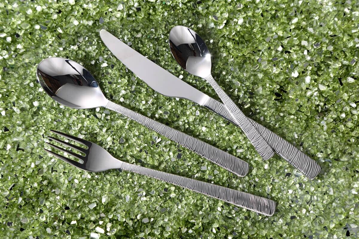 BERGNER Besteckset LYON silber Edelstahl 24 tlg.