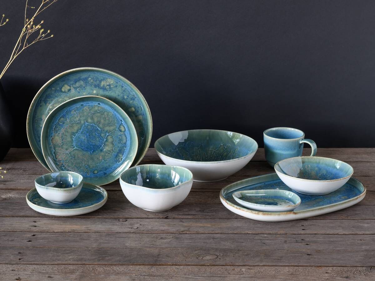 CreaTable Salatschale Yuki multicolor Steinzeug D: ca. 24 cm