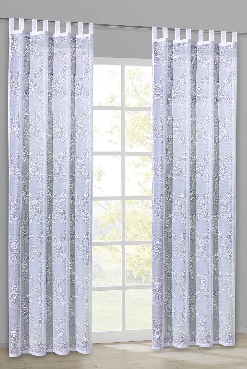 Kombivorhang Nelie weiß B/L: ca. 150x245 cm