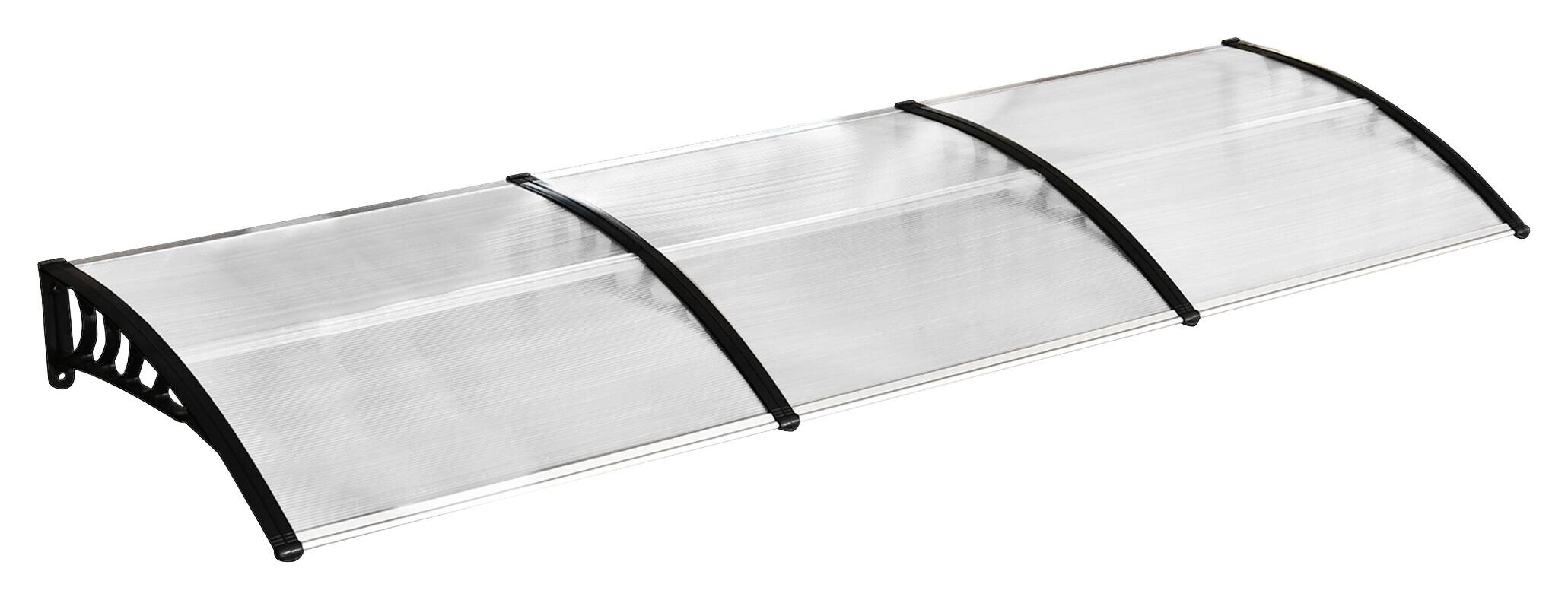 Outsunny Vordach weiß B/H/L: ca. 295x90x23,5 cm