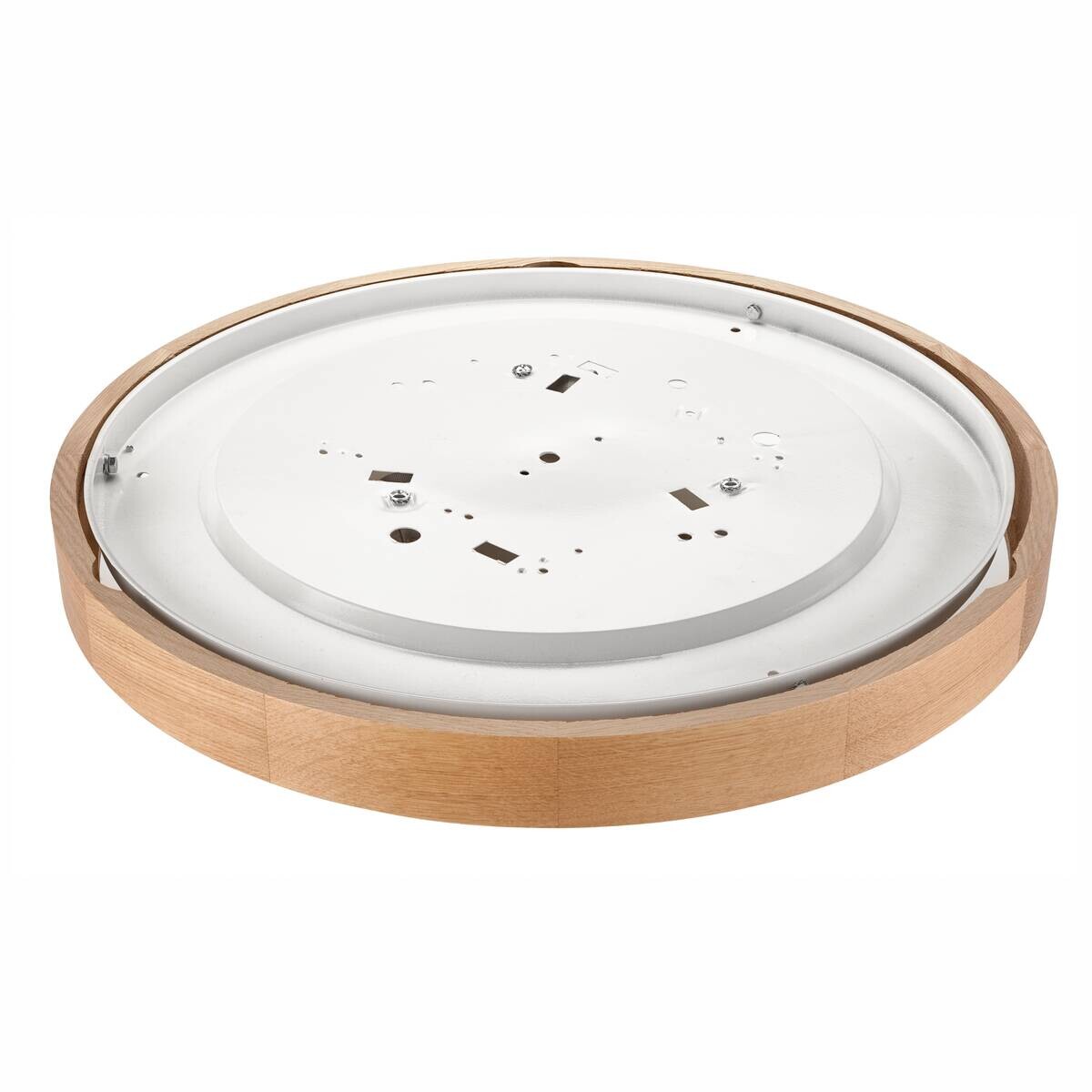 Lamkur Deckenleuchte ANELLO 41308 Eiche Glas Holz H/L: ca. 8x47 cm E27 3 Brennstellen