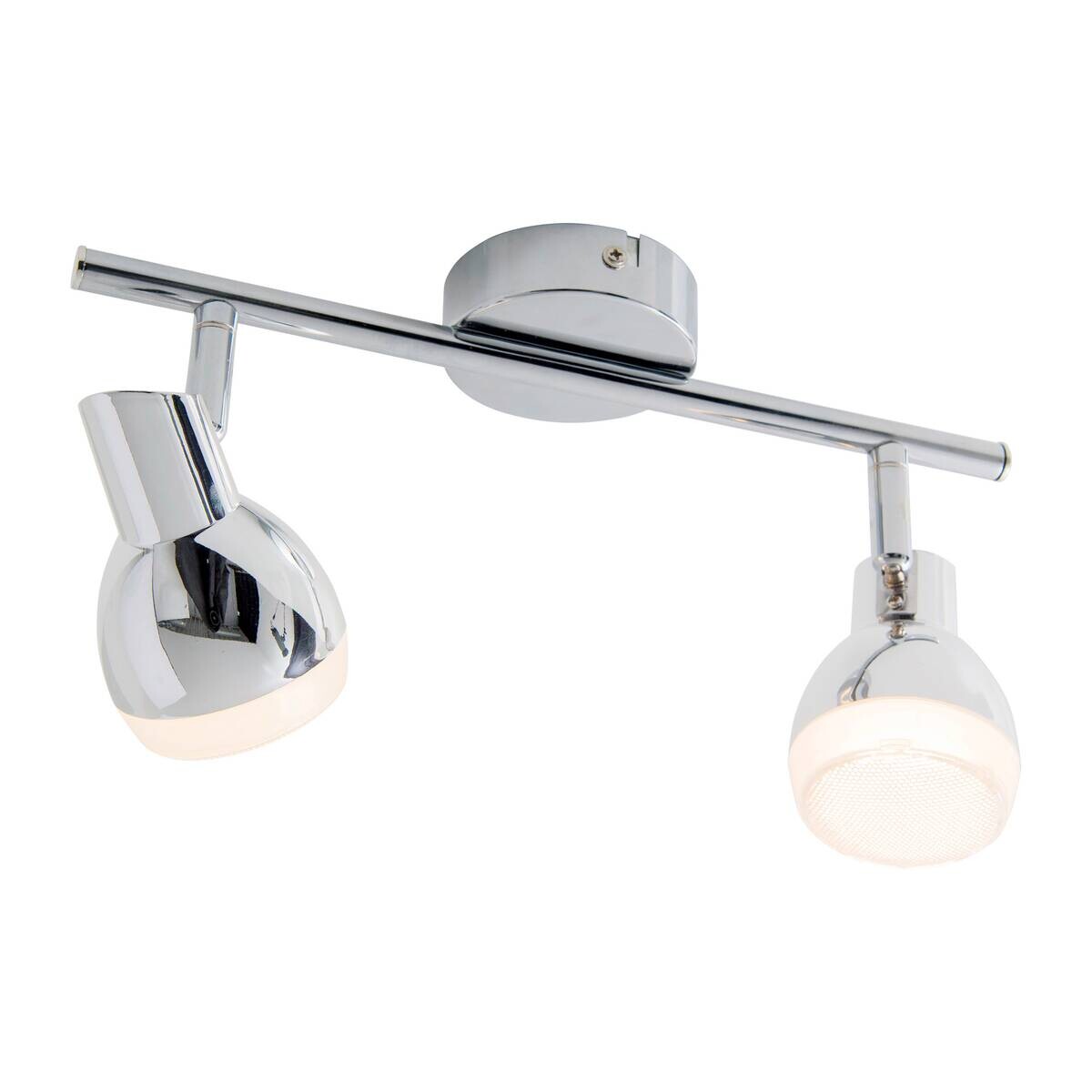 Näve Leuchten LED-Spot Chrom Kunststoff Metall B/H/T: ca. 30x13x8 cm 2 Brennstellen
