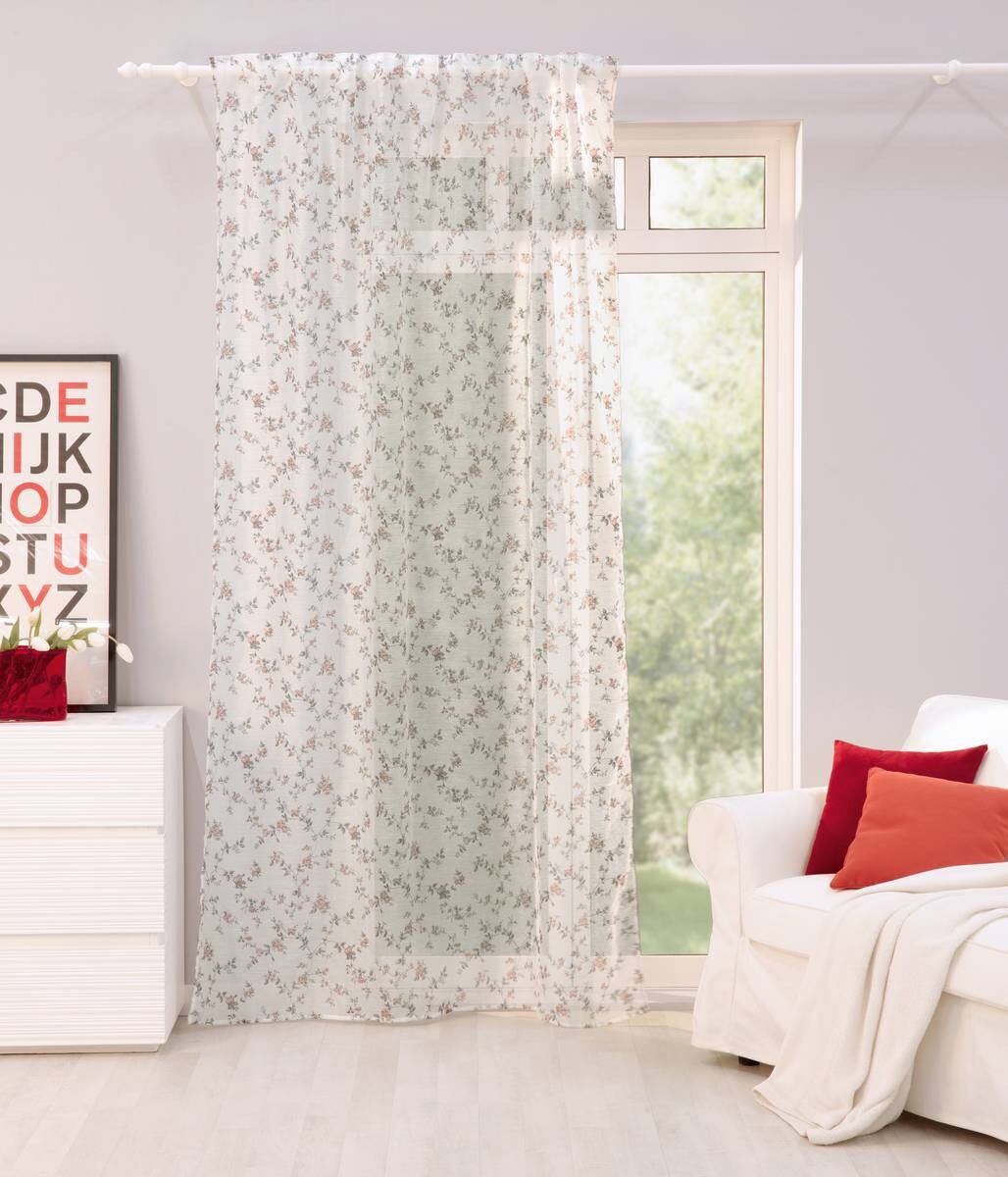 Kombivorhang Florina weiß B/L: ca. 140x245 cm