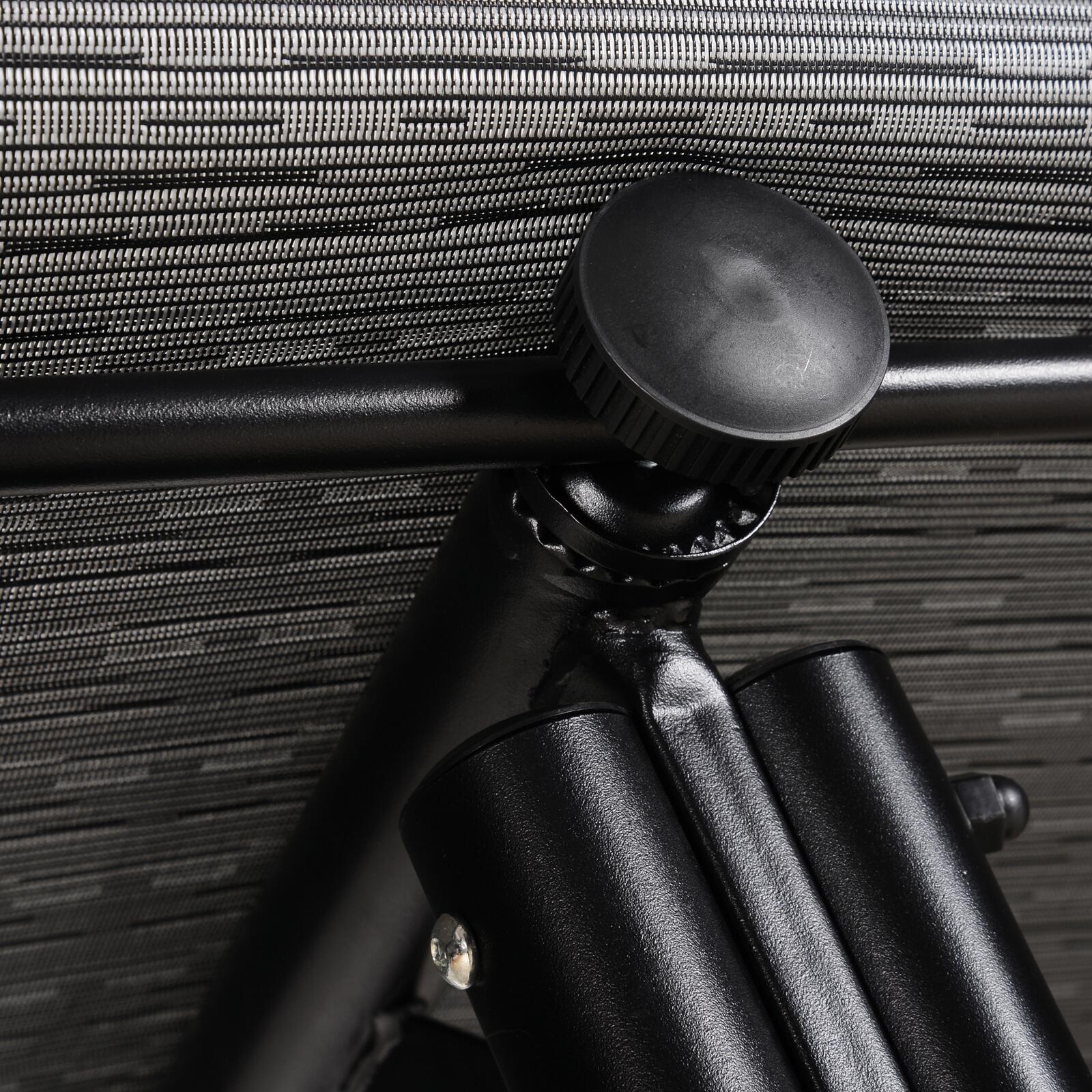 Outsunny Hollywoodschaukel schwarz Stahl B/H/T: ca. 200x170x120 cm