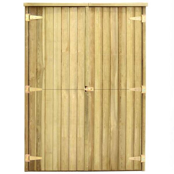 vidaXL Geräteschuppen braun B/H/T: ca. 123x171x50 cm