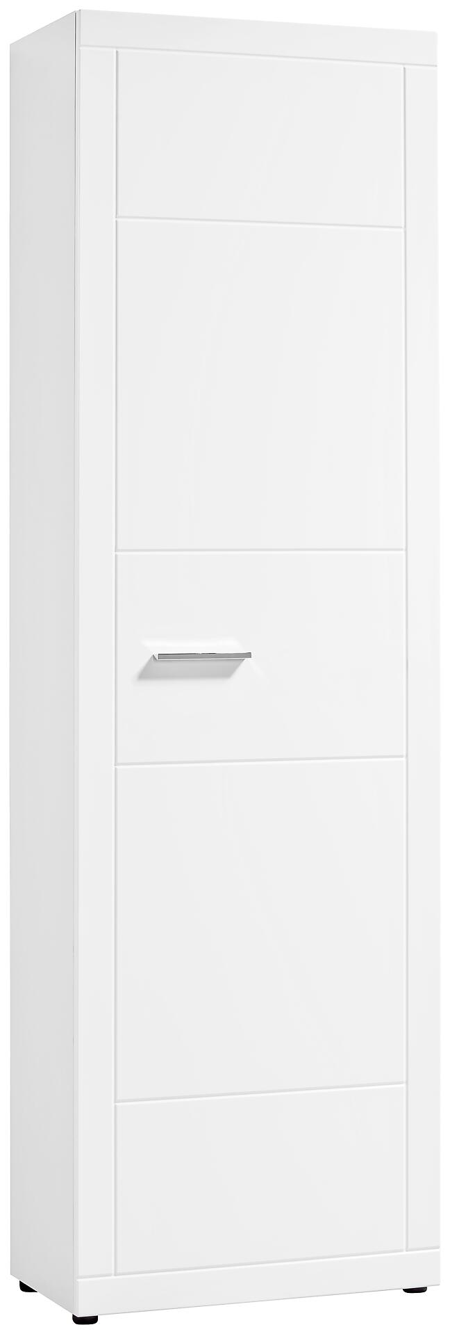 Garderobenschrank Atlanta weiß weiß Hochglanz B/H/T: ca. 60x202x35 cm