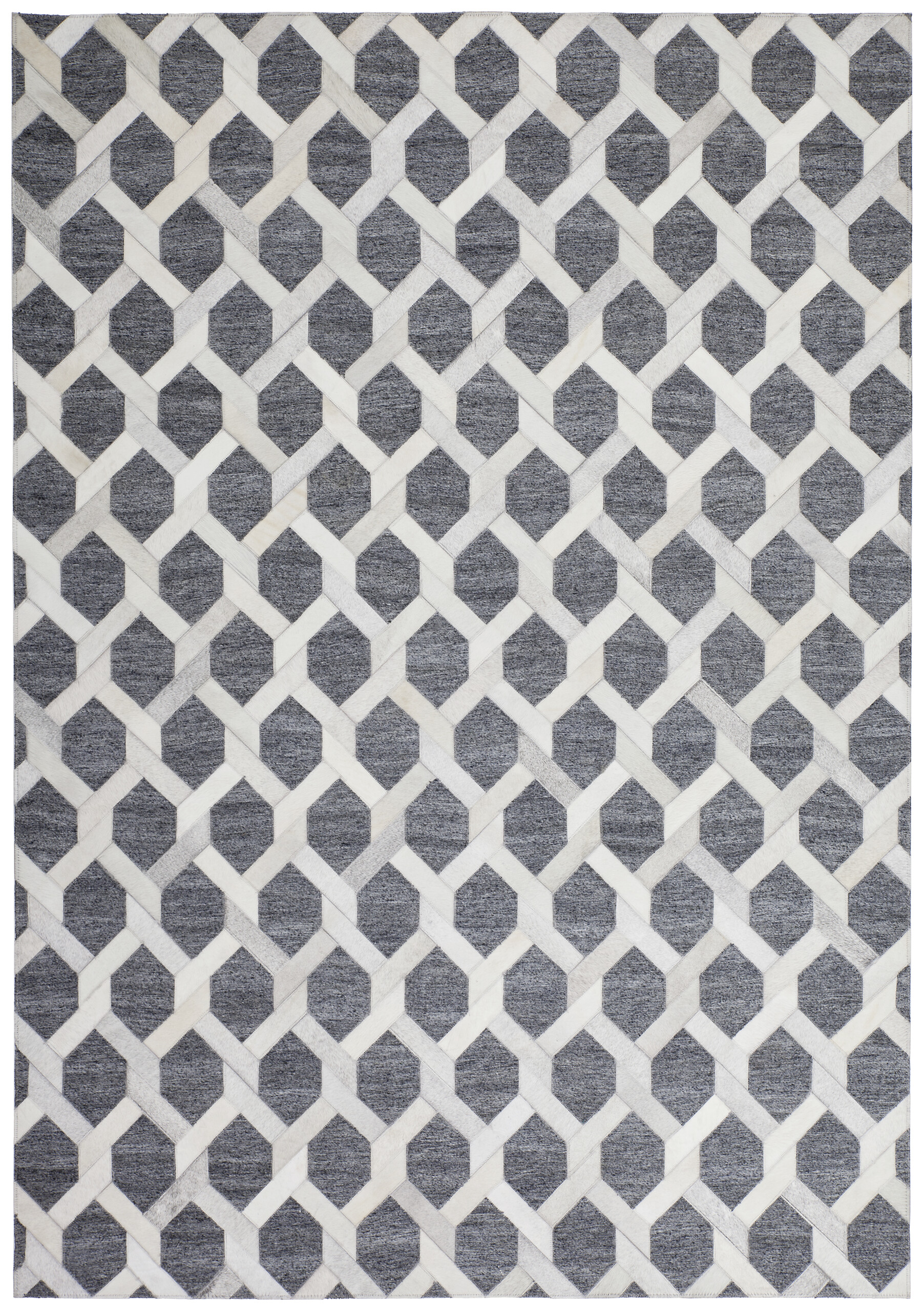 Kayoom Kurzflorteppich Chimera 125 grau B/L: ca. 120x170 cm