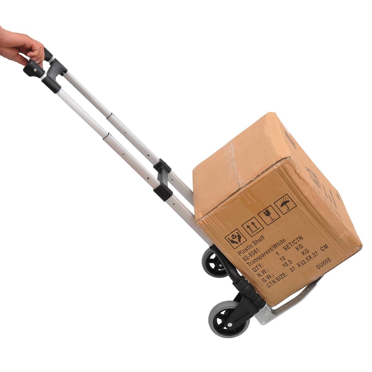 Transportkarre klappbar schwarz B/H/L: ca. 39x100x41 cm