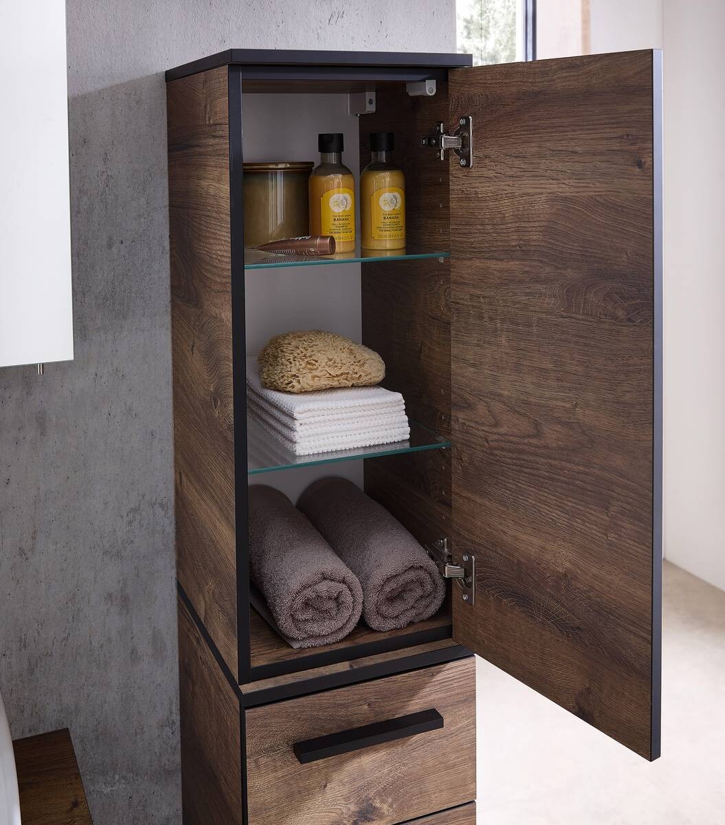 Midischrank Quickset 374 Eiche Ribeck Nachbildung B/H/T: ca. 30x143,7x33 cm