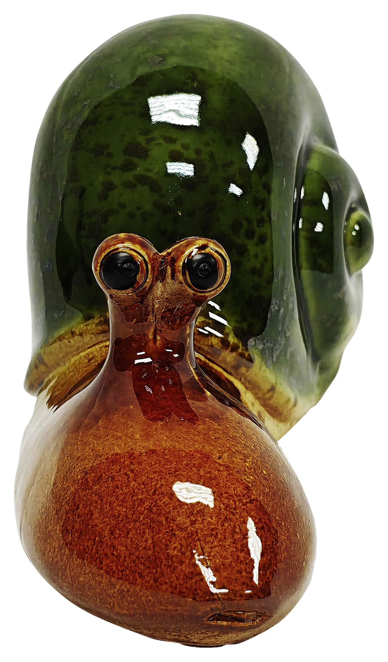 Dekorationsartikel grün Porzellan B/H/L: ca. 9x10x22 cm