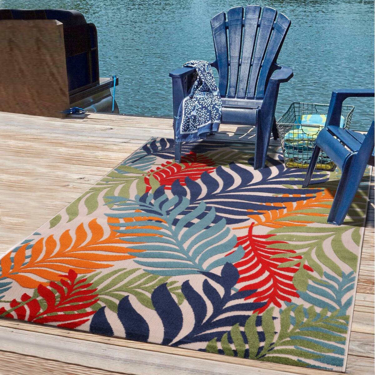 Sanat Outdoorteppich FLORAL bunt B/L: ca. 240x330 cm