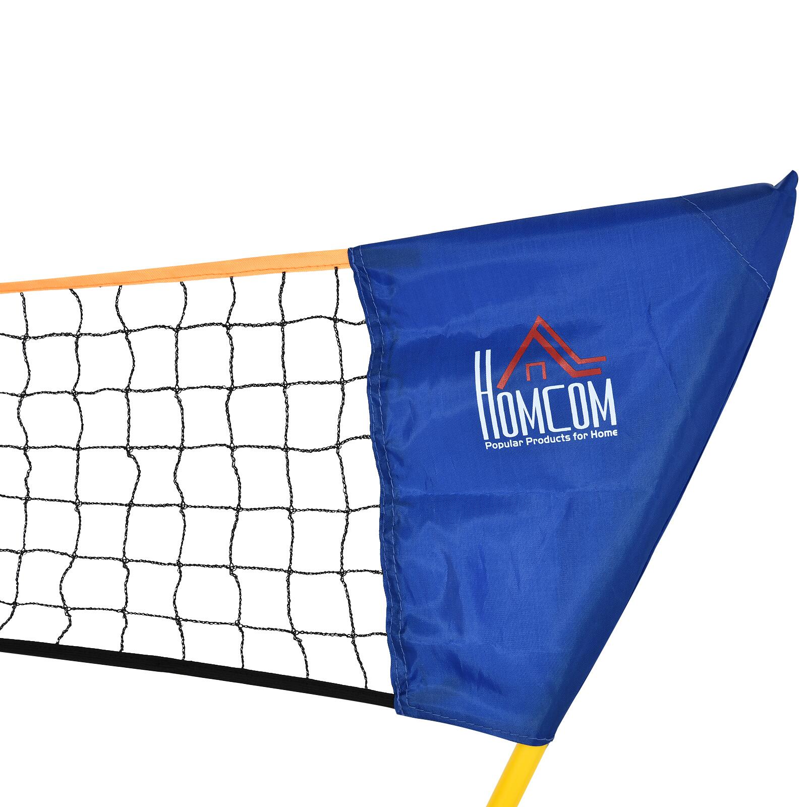 HOMCOM Badmintonnetz gelb B/H/T: ca. 280x157x33 cm