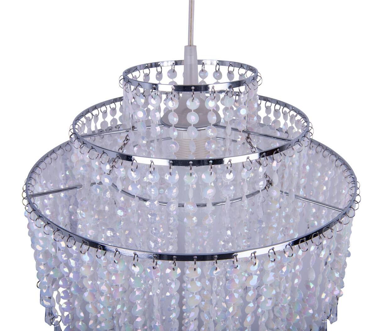 Näve Leuchten Pendelleuchte 7013831 transparent Metall Kunststoff B/H/T: ca. 32x43x32 cm E27 1 Brennstellen